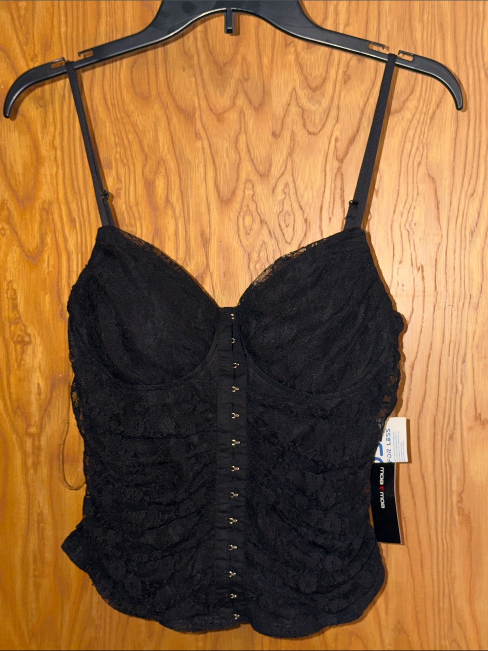 Moa Moa Black Lace Bustier Camisole